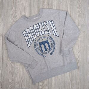 Freeze Brooklyn Womens Soft Gray Pullover Crewneck Sweater Size XL
